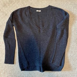 Dark Grey Cashmere Crewneck Sweater, SUSS Brand, Size XS, Excellent Condition